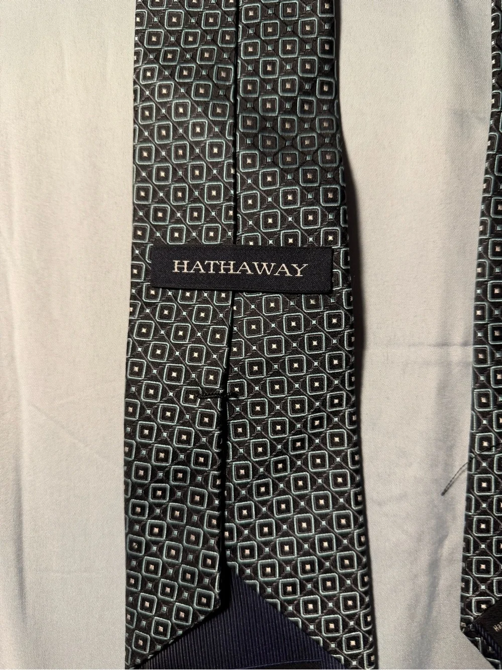 Classic Black Geometric Men's Tie - Hathaway